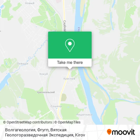 Волгагеология, Фгугп, Вятская Геологоразведочная Экспедиция map