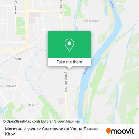 Магазин Игрушек Светлячок на Улице Ленина map