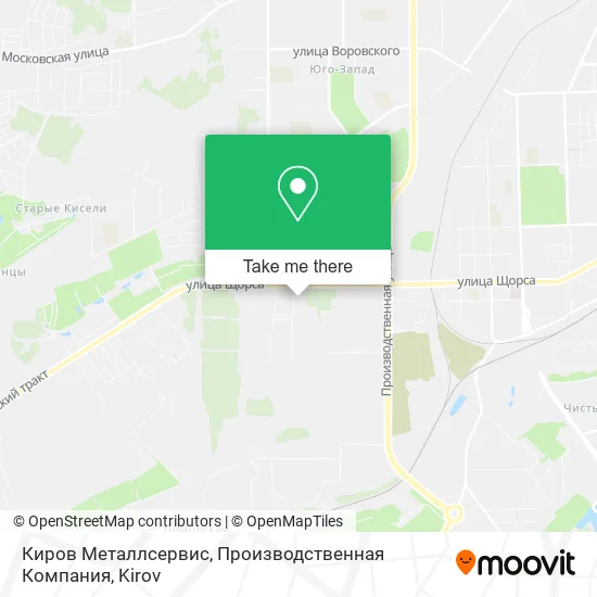 Киров Металлсервис, Производственная Компания map