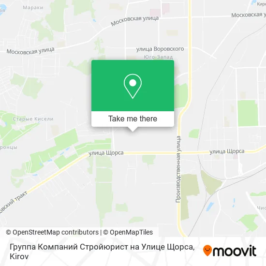 Группа Компаний Стройюрист на Улице Щорса map