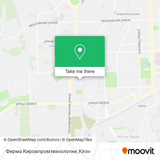 Фирма Кировпромтехнологии map
