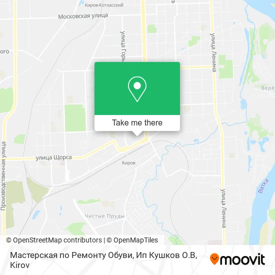 Мастерская по Ремонту Обуви, Ип Кушков О.В map