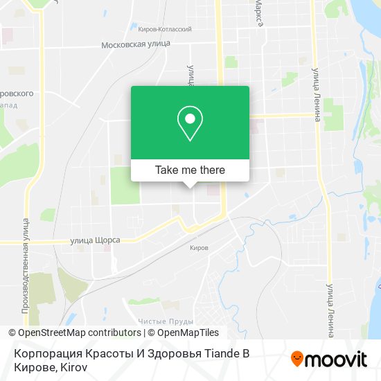 Корпорация Красоты И Здоровья Tiande В Кирове map