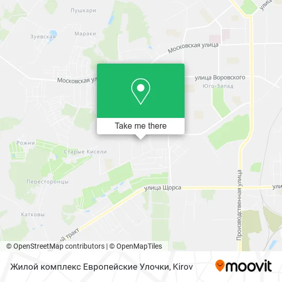 Жилой комплекс Европейские Улочки map