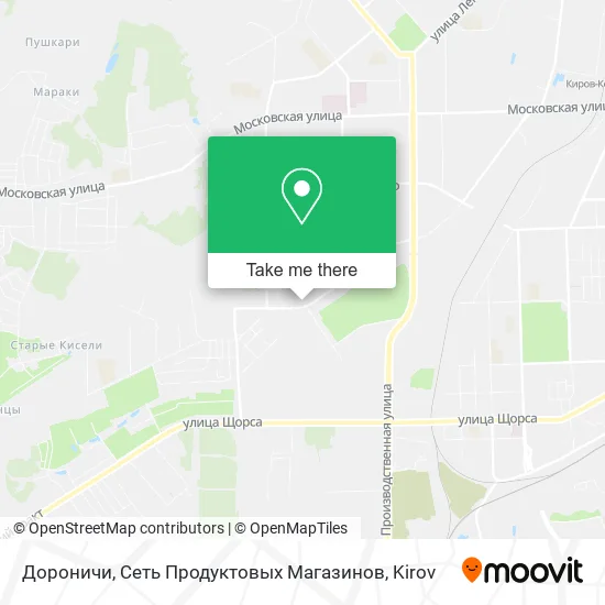 Дороничи, Сеть Продуктовых Магазинов map