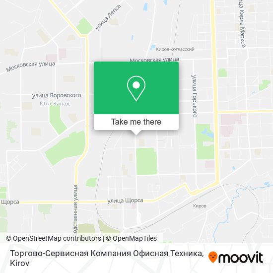 Торгово-Сервисная Компания Офисная Техника map