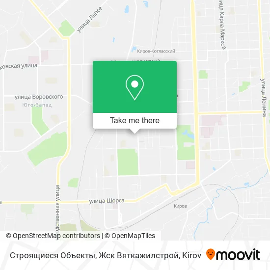 Строящиеся Объекты, Жск Вяткажилстрой map