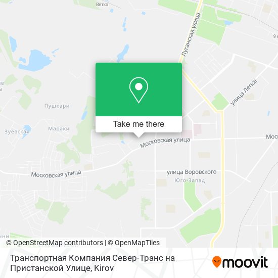 Транспортная Компания Север-Транс на Пристанской Улице map