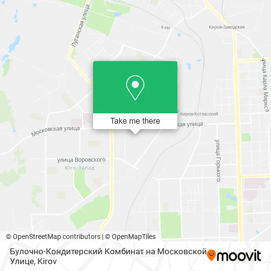 Булочно-Кондитерский Комбинат на Московской Улице map