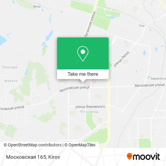 Московская 165 map