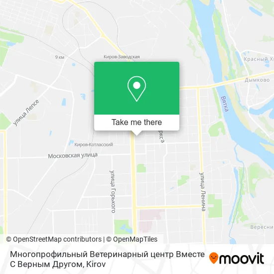 Многопрофильный Ветеринарный центр Вместе С Верным Другом map