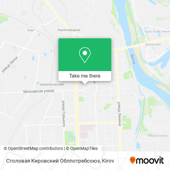 Столовая Кировский Облпотребсоюз map