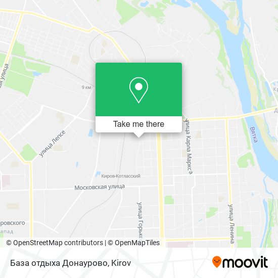 База отдыха Донаурово map