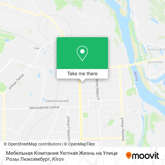 Мебельная Компания Уютная Жизнь на Улице Розы Люксембург map
