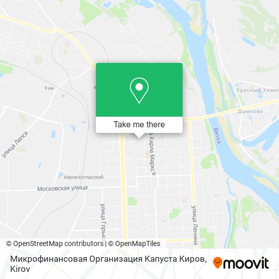 Микрофинансовая Организация Капуста Киров map