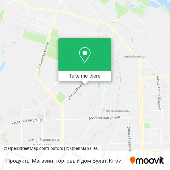 Продукты Магазин. торговый дом Булат map