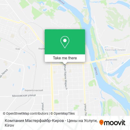 Компания Мастерфайбр-Киров - Цены на Услуги map