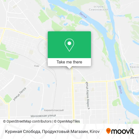 Куриная Слобода, Продуктовый Магазин map
