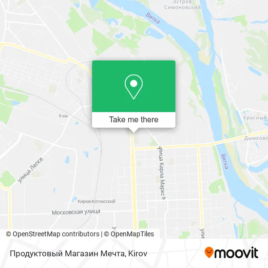 Продуктовый Магазин Мечта map