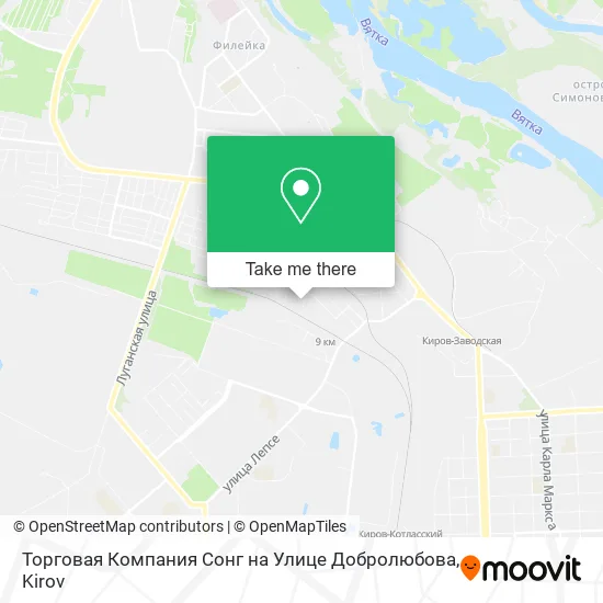 Торговая Компания Сонг на Улице Добролюбова map