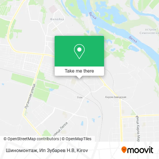 Шиномонтаж, Ип Зубарев Н.В map