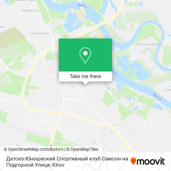 Детско-Юношеский Спортивный клуб Самсон на Подгорной Улице map