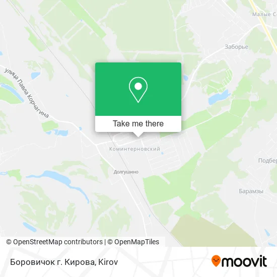 Боровичок г. Кирова map