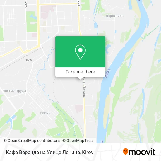 Кафе Веранда на Улице Ленина map
