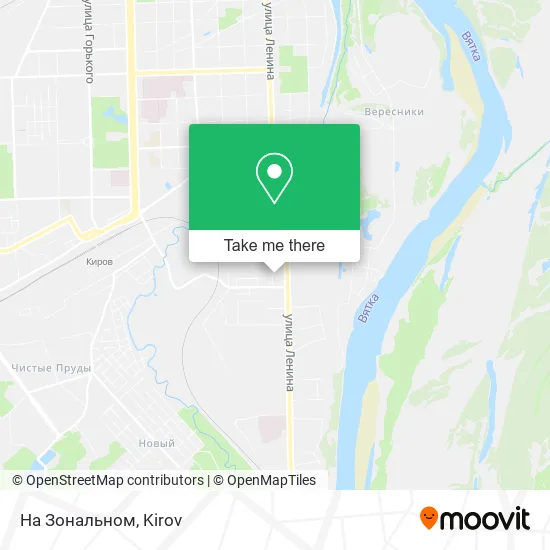 На Зональном map