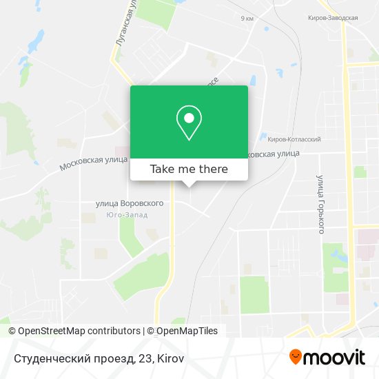 Студенческий проезд, 23 map