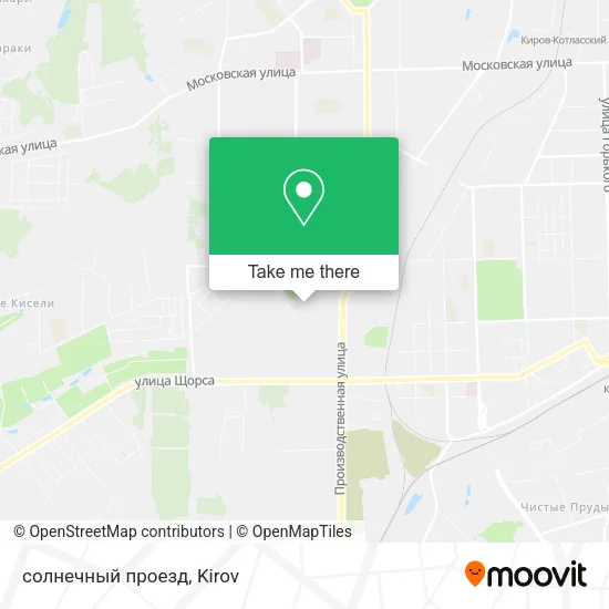 солнечный проезд map