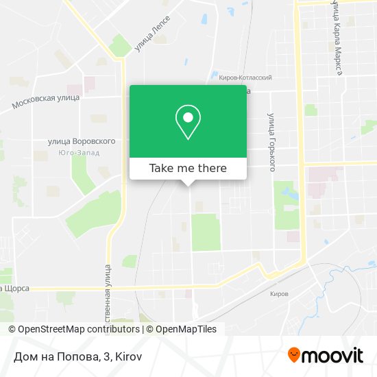 Дом на Попова, 3 map