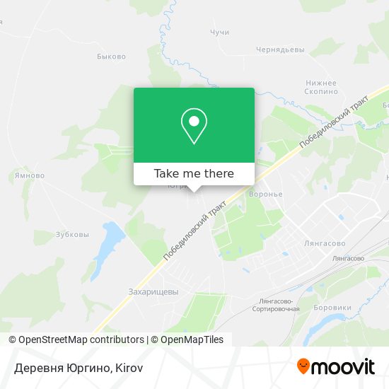 Деревня Юргино map