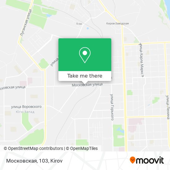 Московская, 103 map