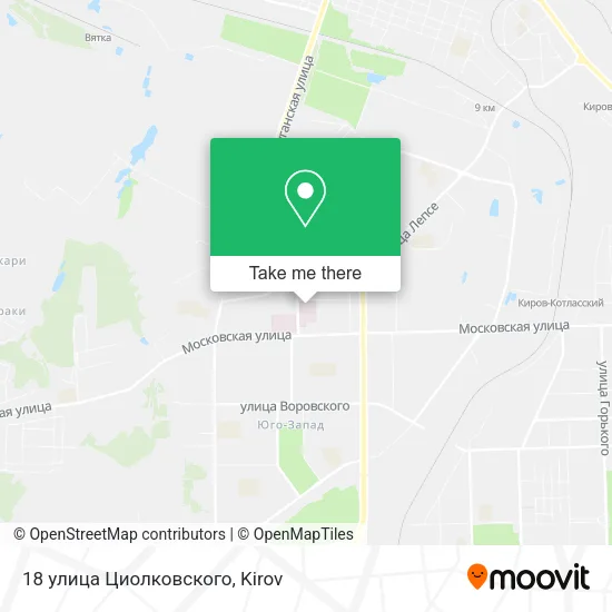 18 улица Циолковского map