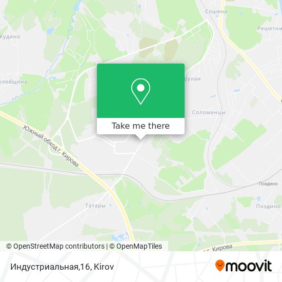 Индустриальная,16 map