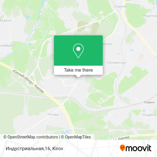 Индустриальная,16 map