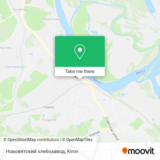 Нововятский хлебозавод map