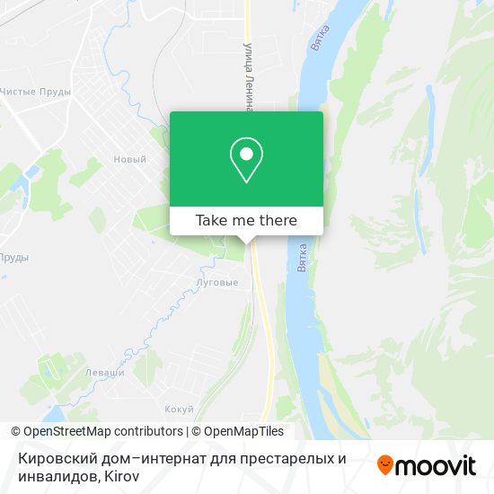Кировский дом–интернат для престарелых и инвалидов map