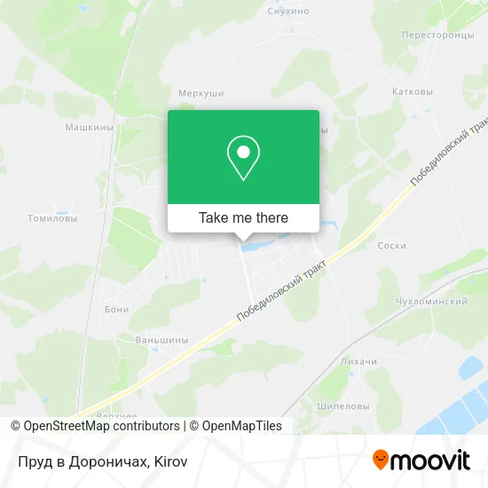 Пруд в Дороничах map