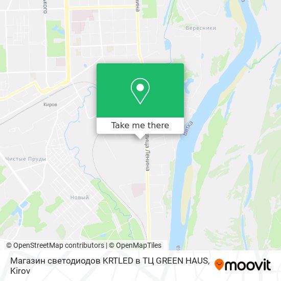 Магазин светодиодов KRTLED в ТЦ GREEN HAUS map