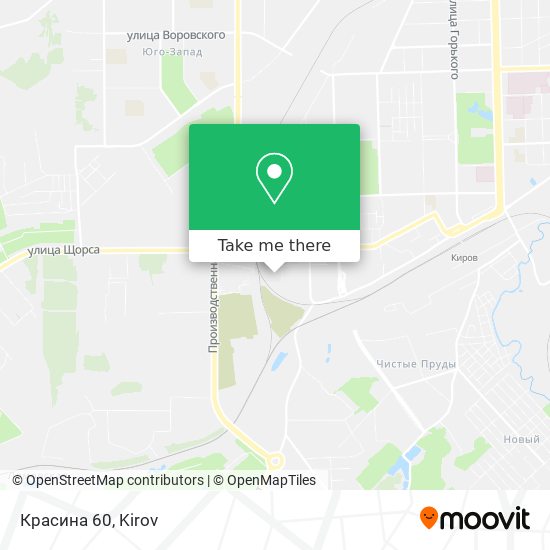 Красина 60 map