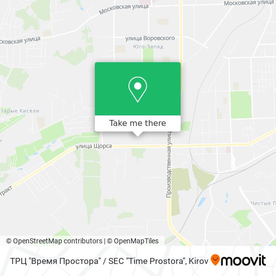 ТРЦ "Время Простора" / SEC "Time Prostora" map