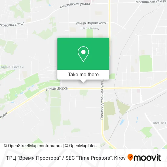 ТРЦ "Время Простора" / SEC "Time Prostora" map