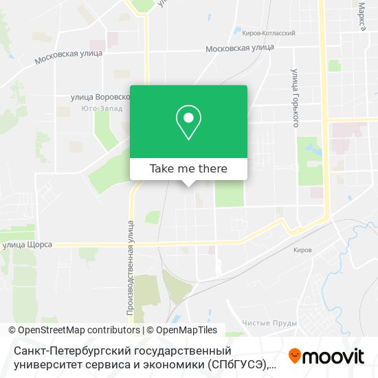 Санкт-Петербургский государственный университет сервиса и экономики (СПбГУСЭ) map
