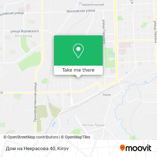 Дом на Некрасова 40 map