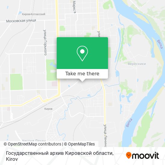 Государственный архив Кировской области map