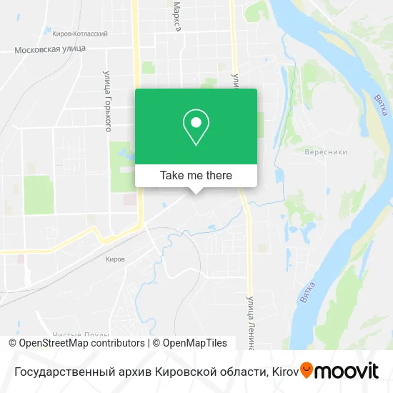 Государственный архив Кировской области map