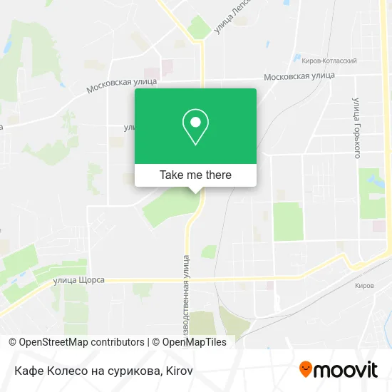 Кафе Колесо на сурикова map