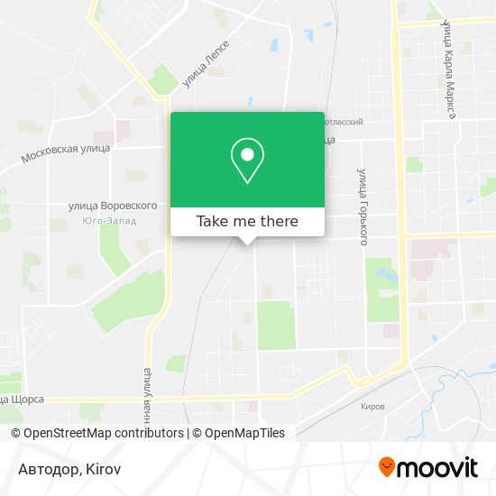 Автодор map